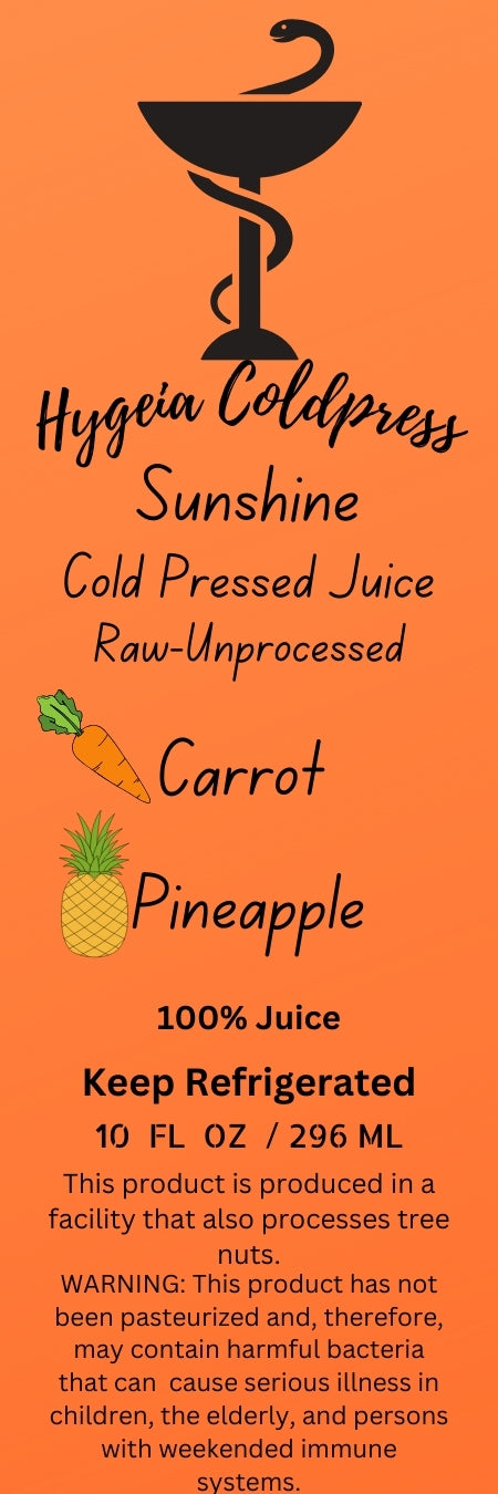 Sunshine 10 Ounce Cold Pressed Juice