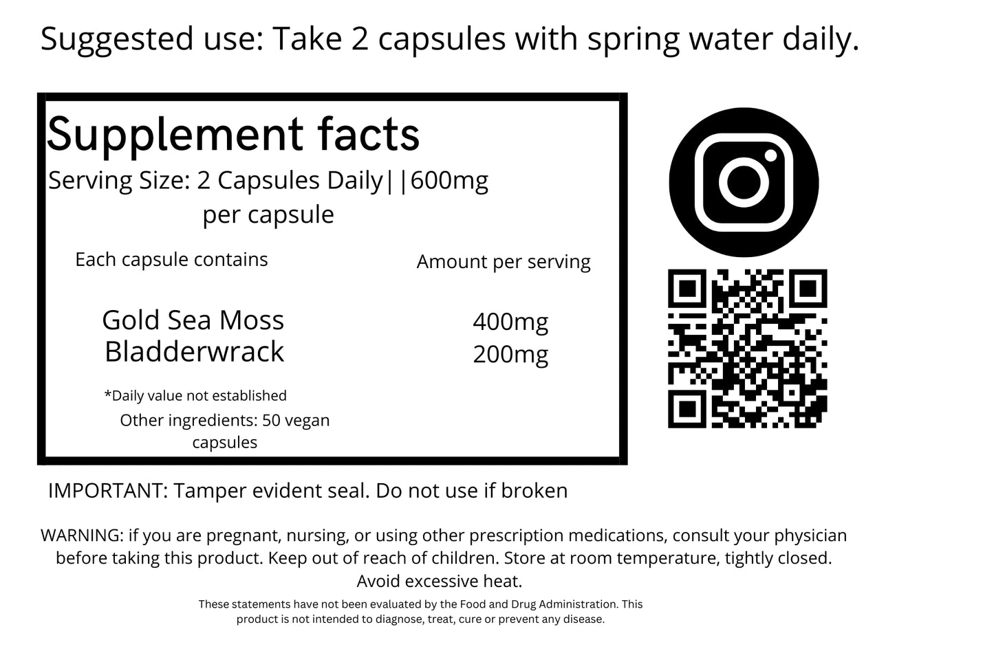 Sea Moss Capsules